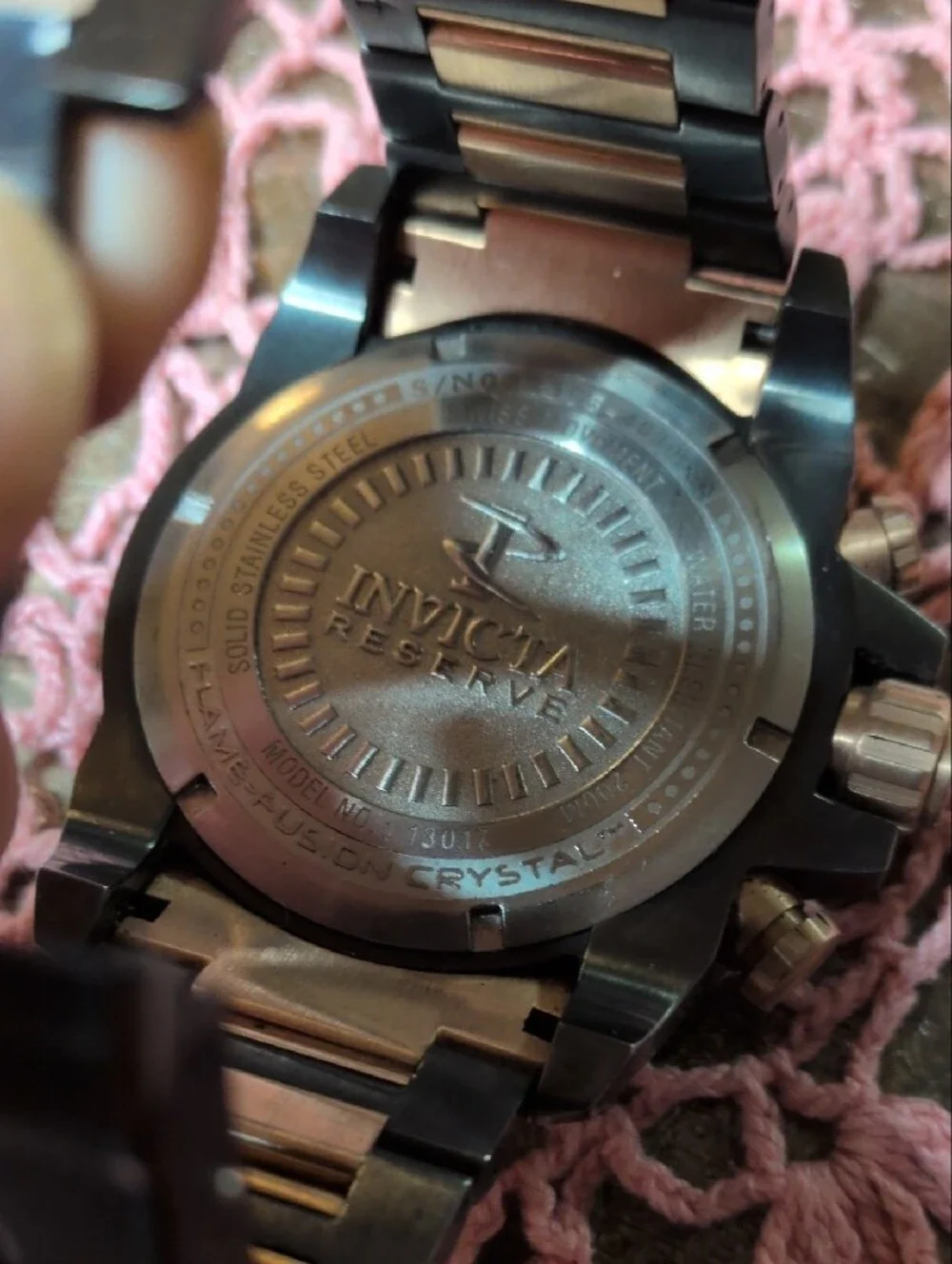 Invicta Black and Gold Men's Sport Chronograph Watch